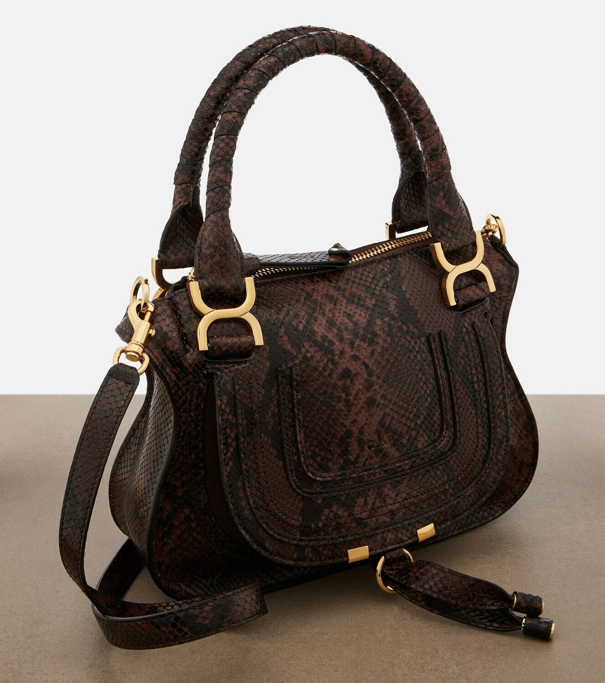 Chloé Marcie Small leather top-handle bag