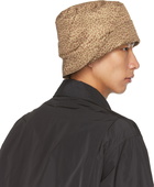 Engineered Garments Brown Leopard Print Bucket Hat