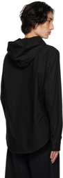 MM6 Maison Margiela Black Hooded Shirt