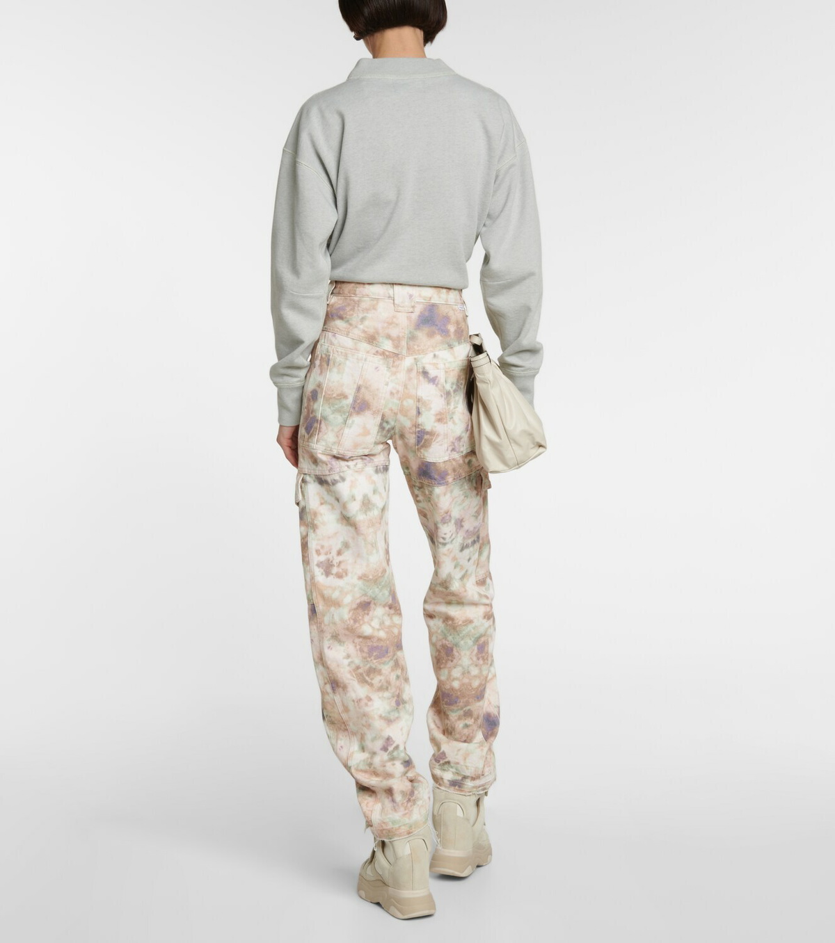 Marant Etoile Vayoneo printed denim cargo pants