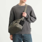 F/CE. Textured Twill 2-Way Shoulder Bag in Charcoal 