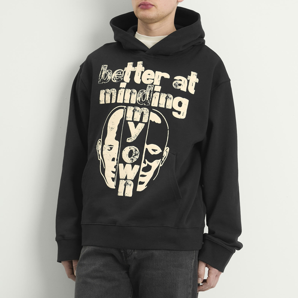 Honor the Gift Men's Better At Minding My Own Hoodie in Black