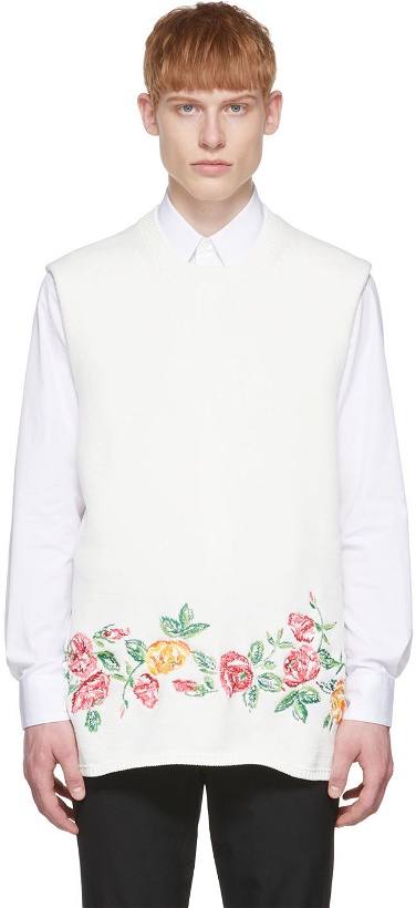 Photo: Comme des Garçons Homme Plus White Polyester Vest