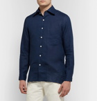 Rubinacci - Linen Shirt - Navy
