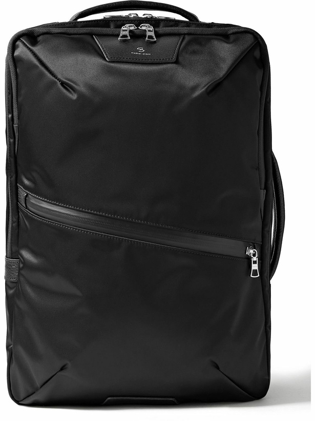 Photo: Master-Piece - Progress 2Way Textured Leather-Trimmed Nylon-Twill Backpack