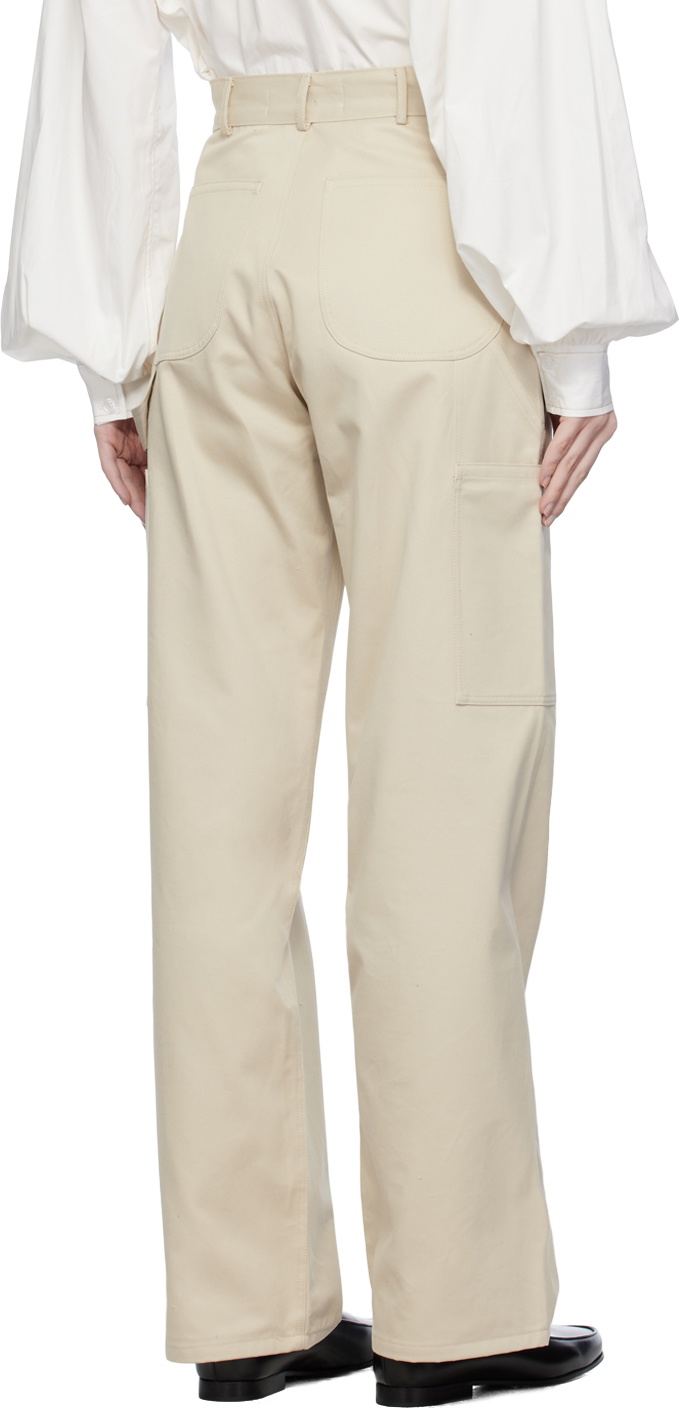 Elleme Beige Patch Pocket Trousers