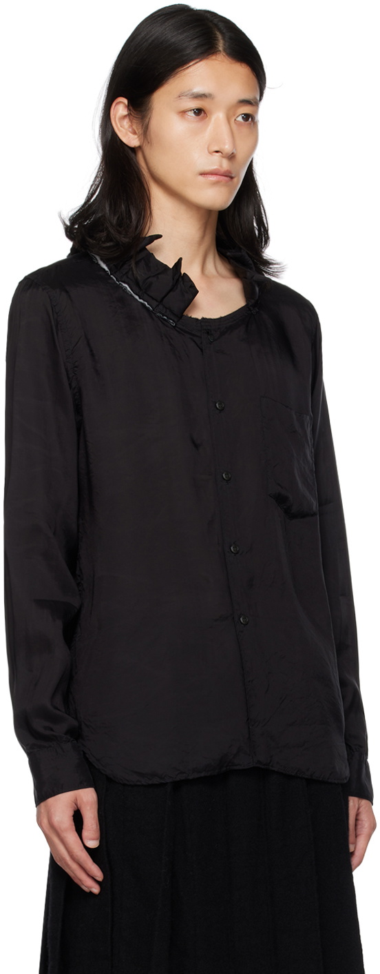 Black Comme des Garçons Black Ruffled Shirt