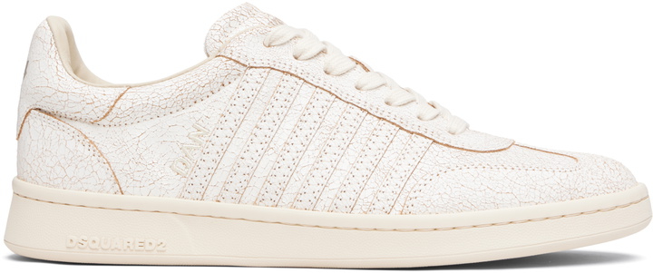 Photo: Dsquared2 Off-White Boxer Sneakers