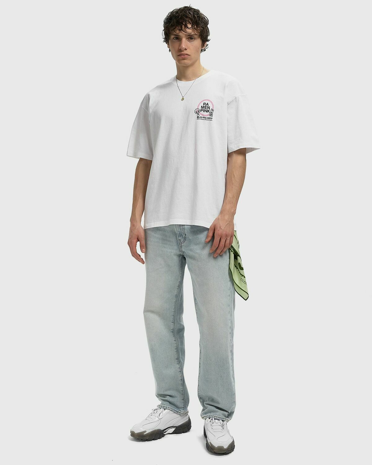 Edwin Ramen Pink Tee White Mens Shortsleefe