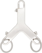Rick Owens Silver Concordians Cerberus Keychain