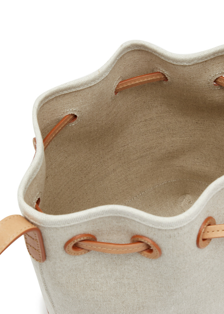 Mansur Gavriel Mini Canvas Bucket bag - Natural - One Size