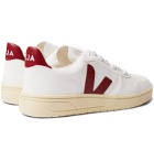 Veja - V-10 Rubber-Trimmed Faux Leather Sneakers - White