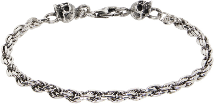 Photo: Emanuele Bicocchi SSENSE Exclusive Rope Chain Skulls Bracelet