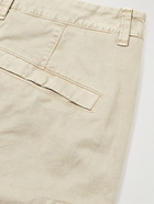 Stone Island - Straight-Leg Garment-Dyed Cotton-Blend Twill Cargo Shorts - Neutrals