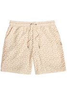 Honor The Gift Pointelle Cotton-blend Crochet Shorts Off White