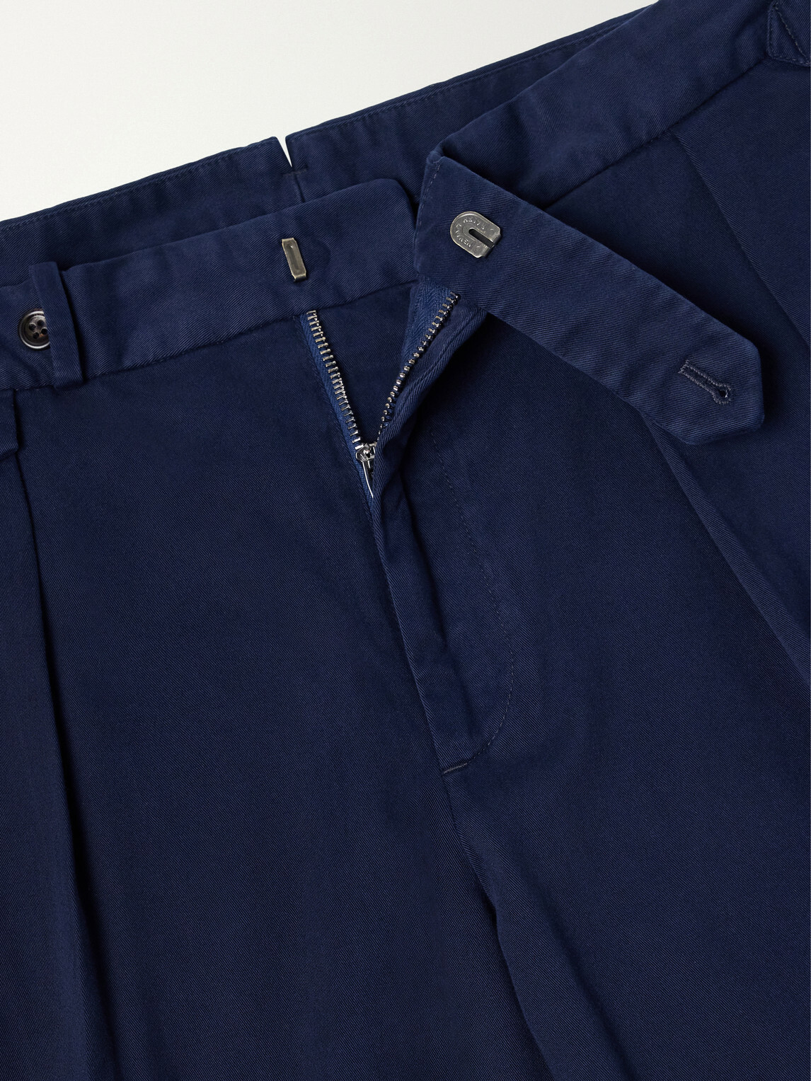 Polo Ralph Lauren - Straight-Leg Stretch Cotton-Blend Trousers - Blue