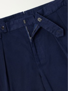 Polo Ralph Lauren - Straight-Leg Stretch Cotton-Blend Trousers - Blue