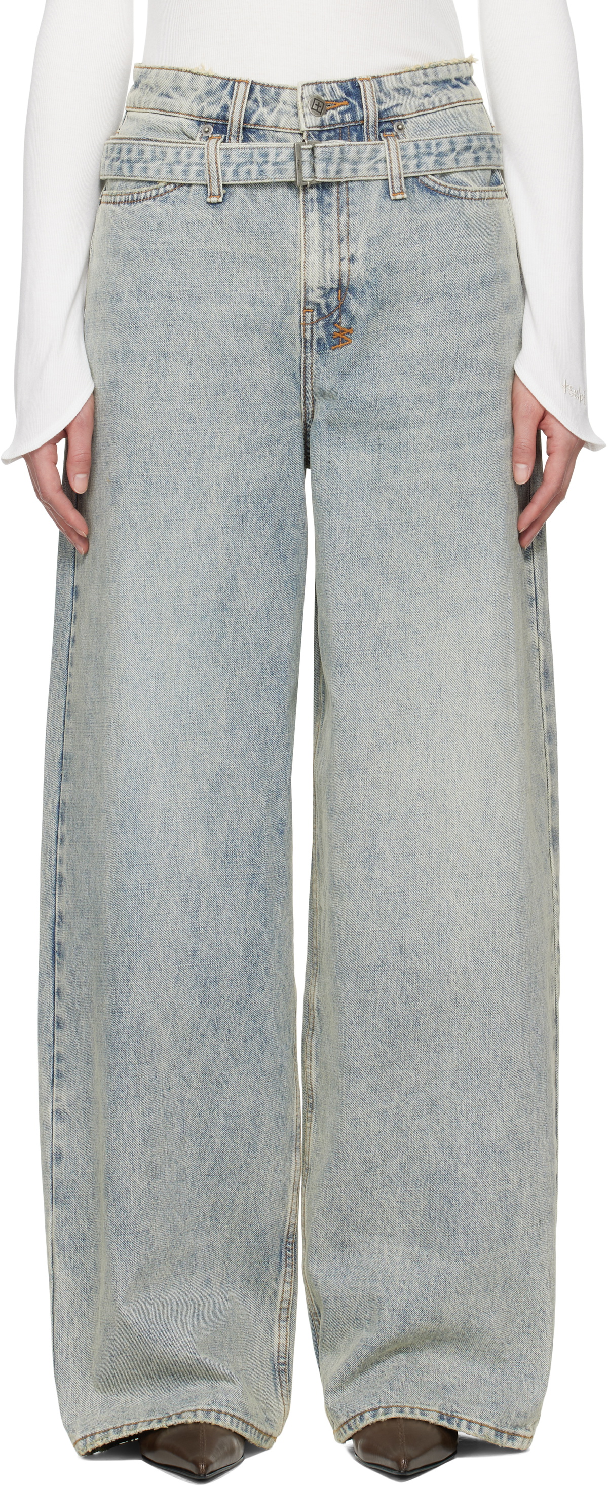 Ksubi Blue Baggy Jeans