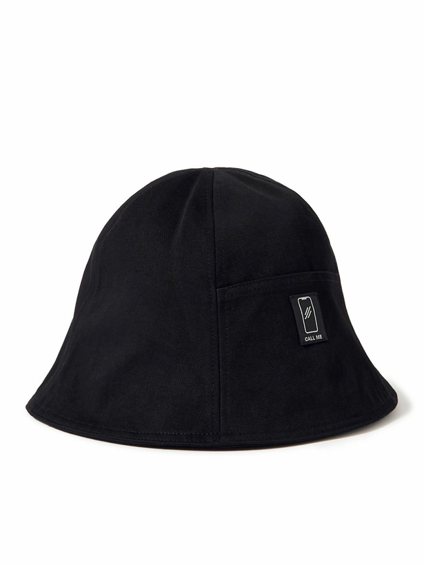 Photo: Acne Studios - Bernard Logo-Appliquéd Cotton-Twill Bucket Hat - Black