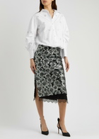 Huishan Zhang Hugo Crystal-embellished Poplin Shirt White