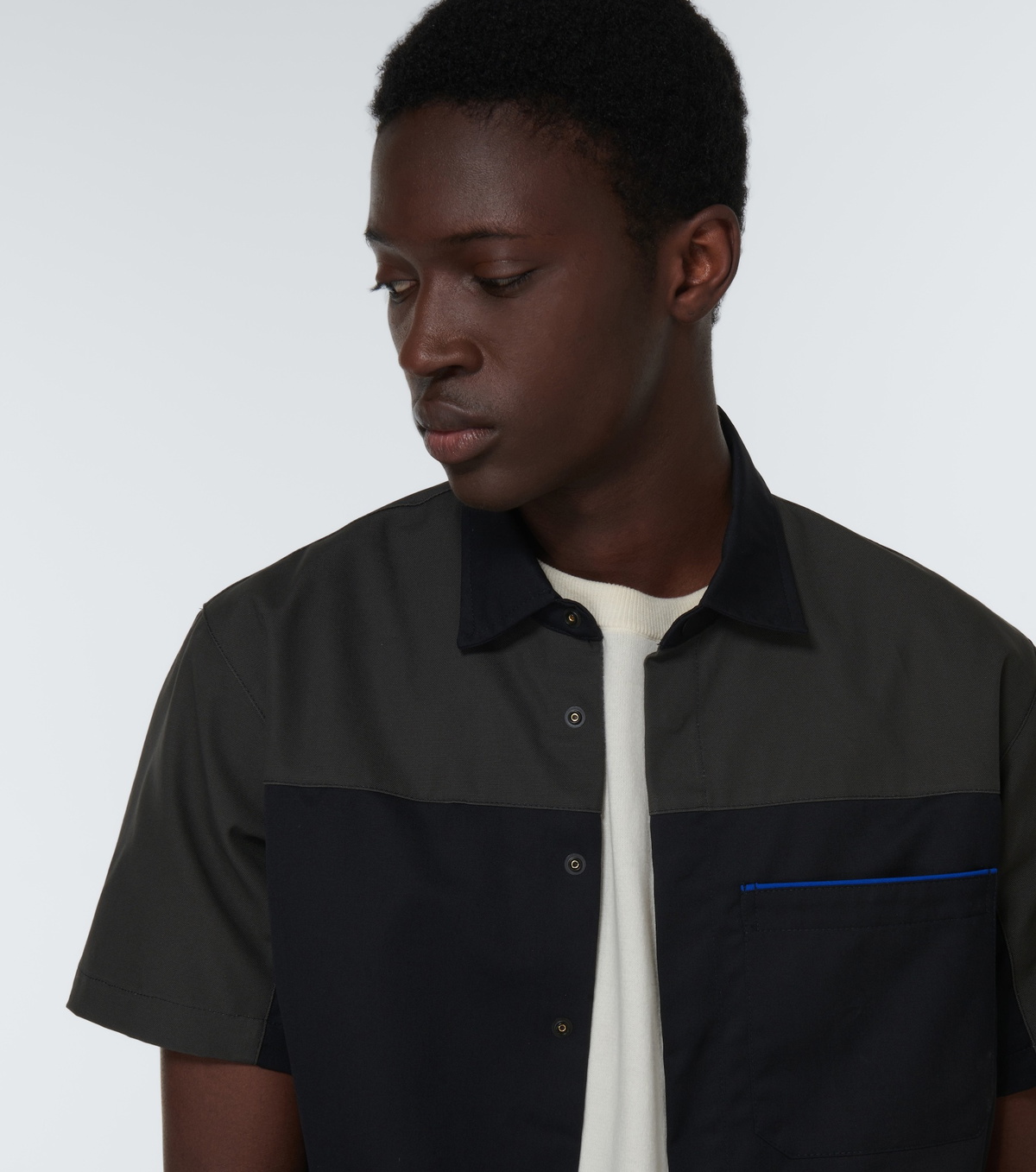 GR10K Black Cotton Shortsleeve Shirt