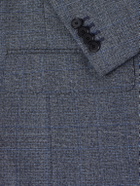 Caruso - Norma Prince of Wales Wool Suit Jacket - Blue