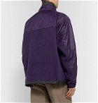 adidas Originals - Vocal Shell-Panelled Fleece Half-Zip Sweatshirt - Purple