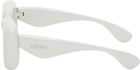 LOEWE White Inflated Rectangular Sunglasses