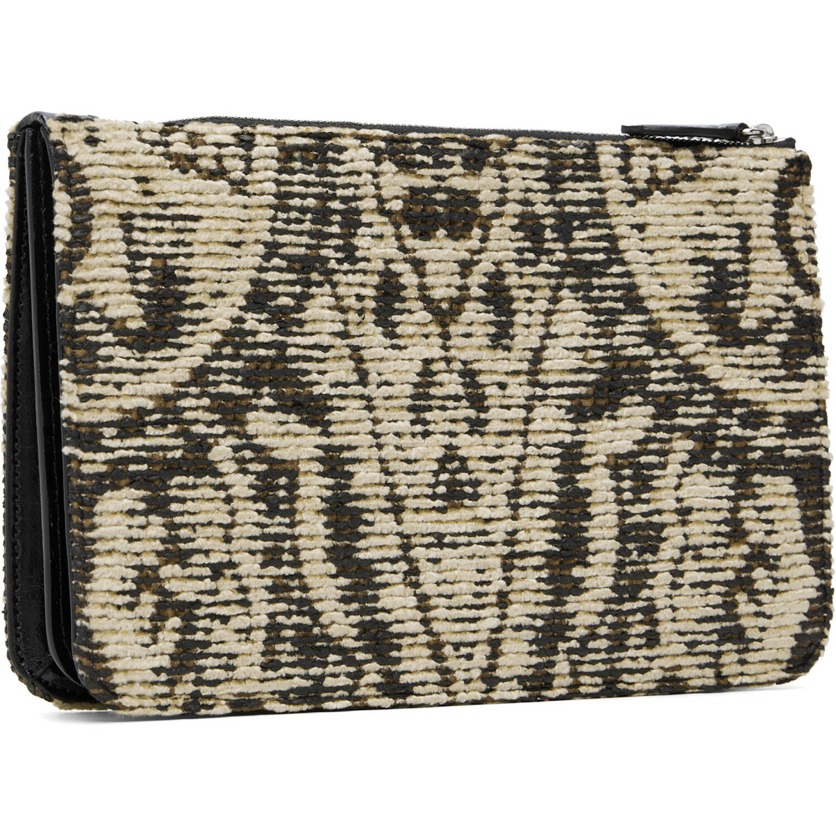 TOTEME Beige & Black Threefold Paisley Clutch