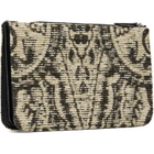 TOTEME Beige & Black Threefold Paisley Clutch
