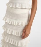 Zimmermann Luna ruffled tiered maxi skirt
