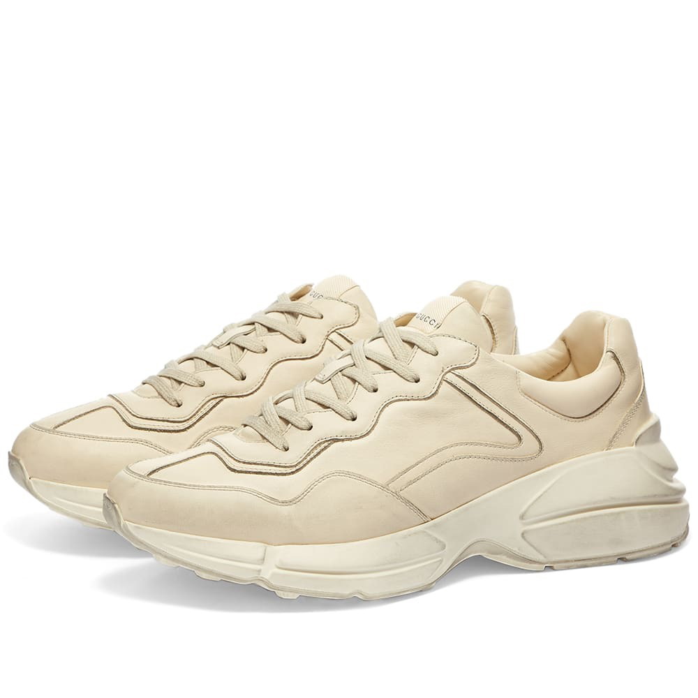 Gucci Men's Rhyton Sneakers in Ivory Gucci