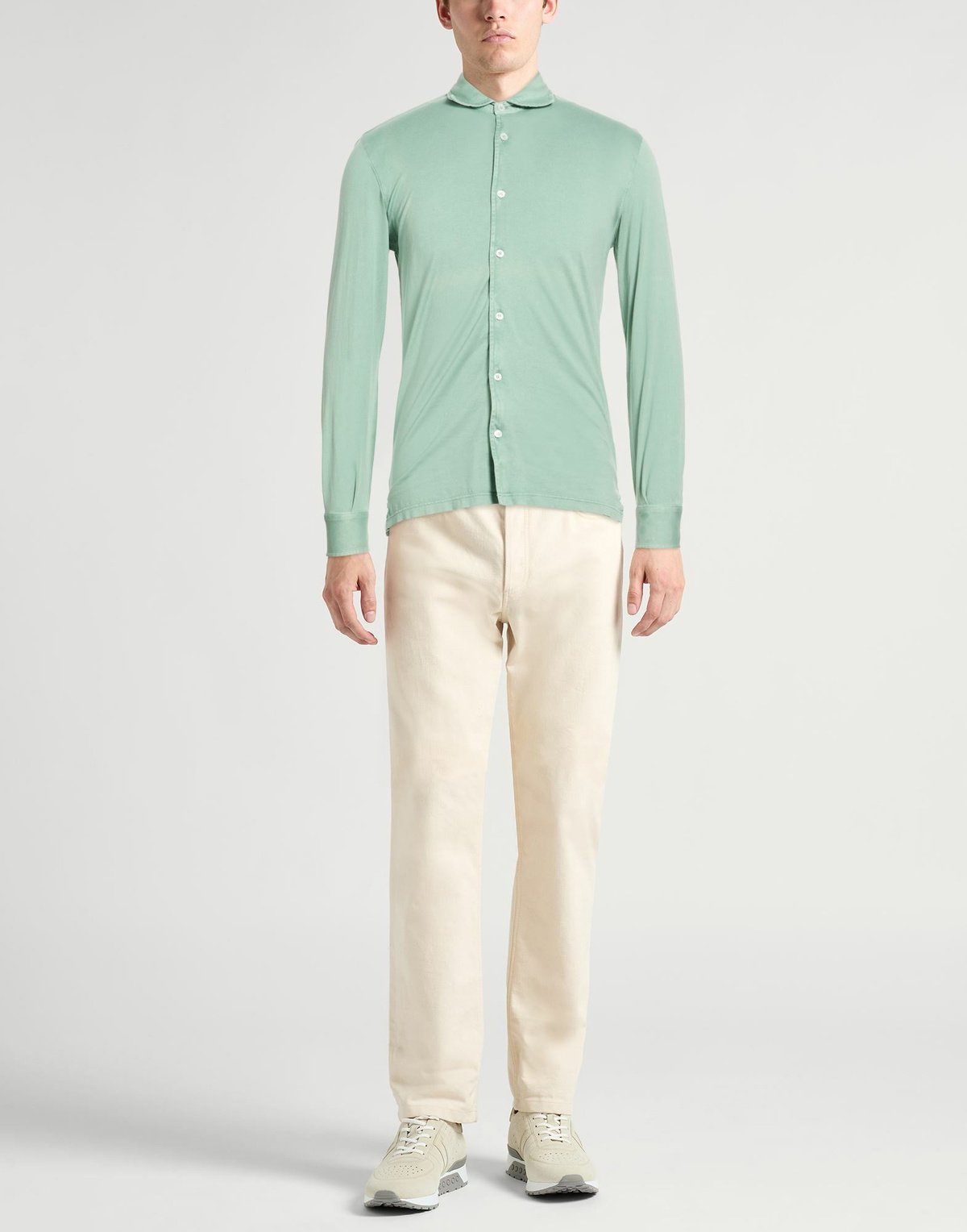 Fedeli Mens Shirt Light in Green