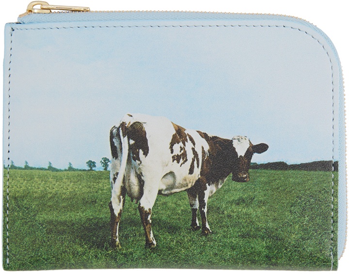 Photo: Undercover Blue Pink Floyd Cow Print Wallet