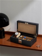 Smythson - Panama Cross-Grain Leather Watch and Cufflinks Box