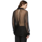 Palomo Spain Black Silk Shirt