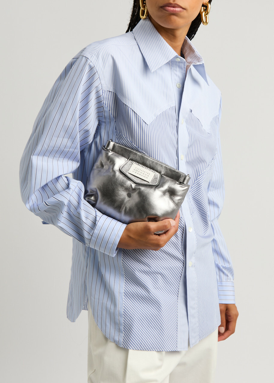 Maison Margiela Glam Slam Mini Metallic Leather Shoulder bag