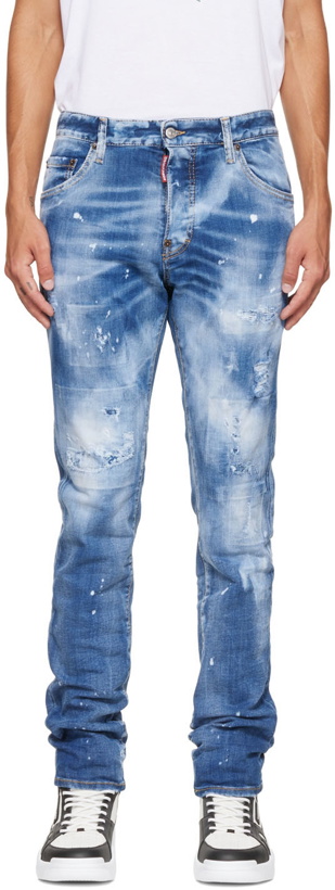 Photo: Dsquared2 Blue Bleached Cool Guy Jeans