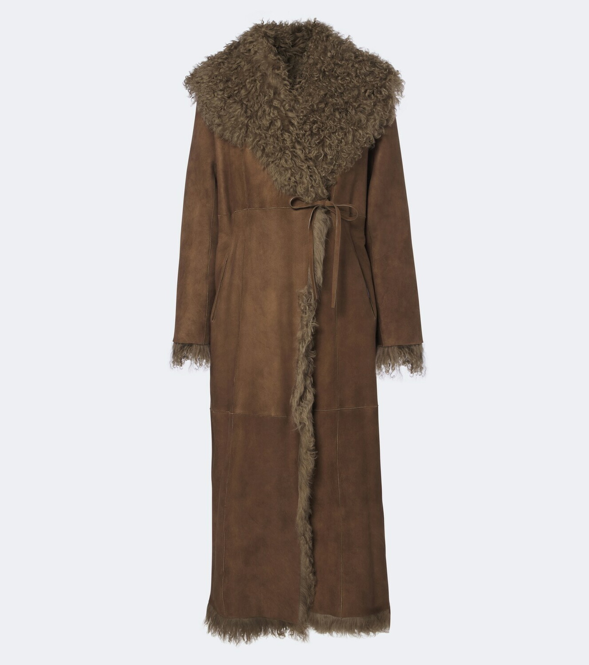 Ralph Lauren Collection Justyn reversible suede and shearling coat