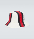 Gucci Web Stripe canvas bucket hat