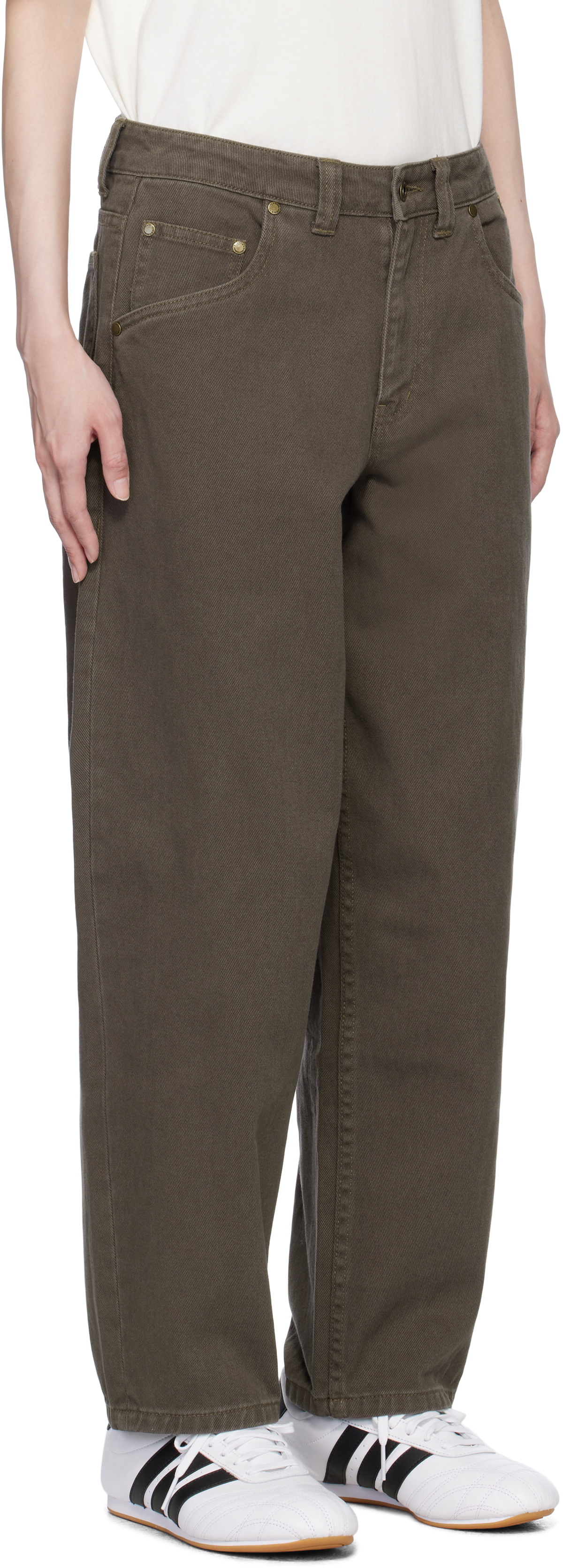 Dime Brown Classic Baggy Jeans
