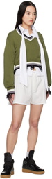 Ottolinger Green Cropped V-neck Sweater