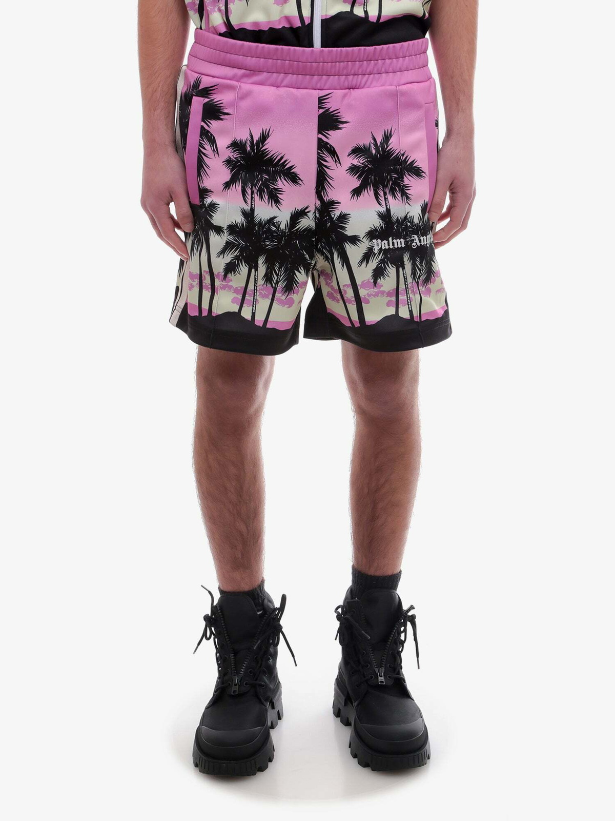Palm Angels Bermuda Shorts Pink   Mens