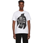 Comme des Garcons Homme Plus White We Are Not Free T-Shirt