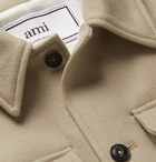 AMI - Wool-Blend Blouson Jacket - Neutrals