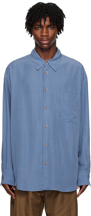 Photo: LEMAIRE Blue Relaxed Shirt