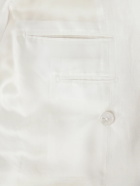 Kingsman - Double-Breasted Herringbone Linen Tuxedo Jacket - Neutrals