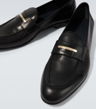 Brioni Appia leather penny loafers