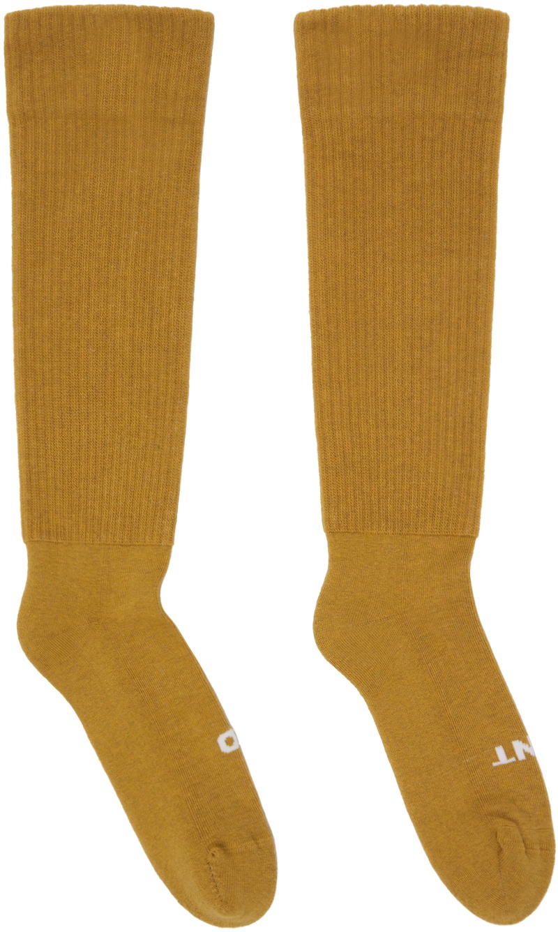 Photo: Rick Owens DRKSHDW Yellow 'So Cunt' Socks