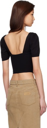 Vivienne Westwood Black Bea Corset Cardigan Blouse
